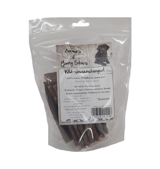 Emma’s Young Stars Wildfleischjausenstangerl – Fleischstreifen 280g